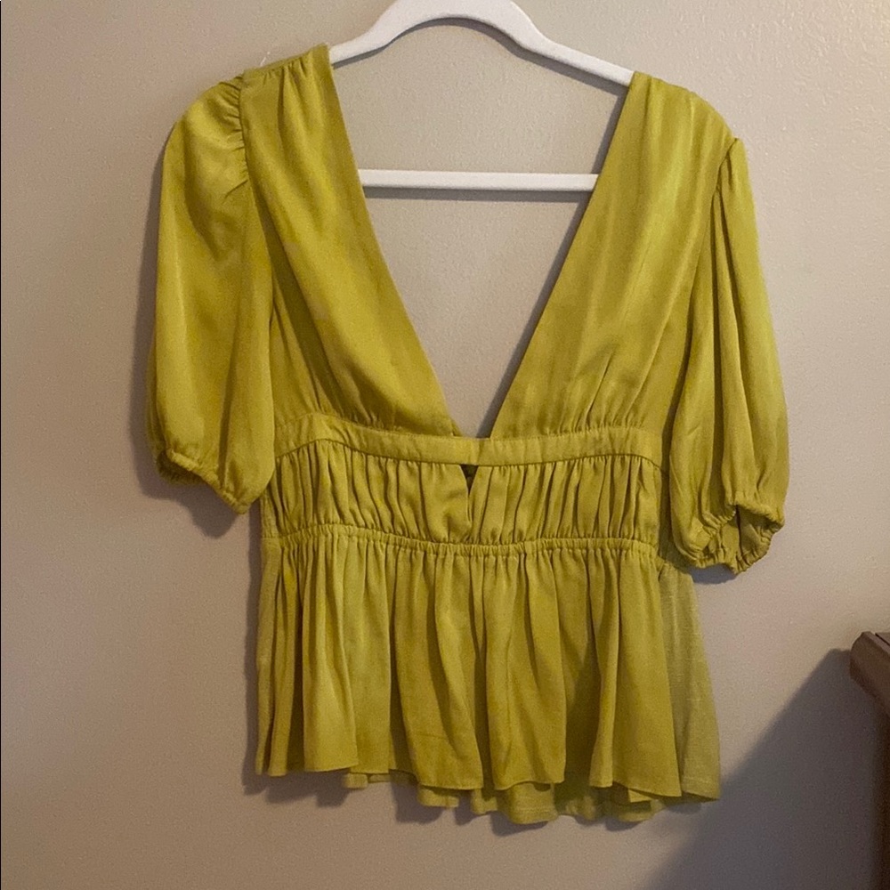 Anthropologie Dolan Yellow Blouse